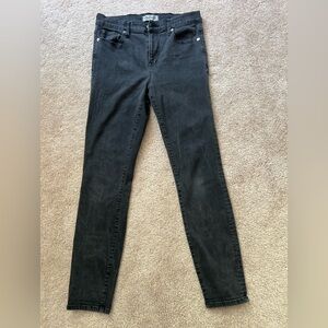 Madewell Faded Black High Rise Skinny Jeans Size 29 Women's